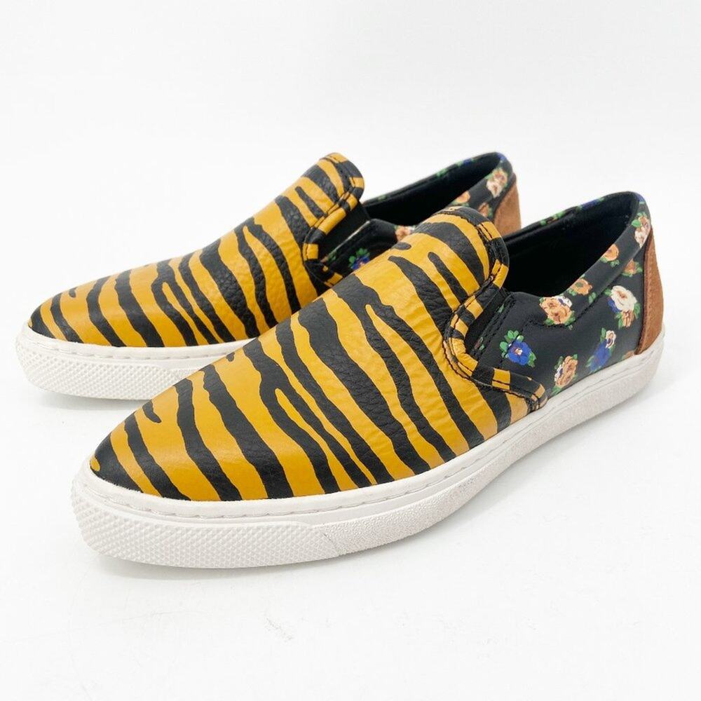 COACH C103 Striped Floral Point Toe Sneaker - Picture 3 of 8